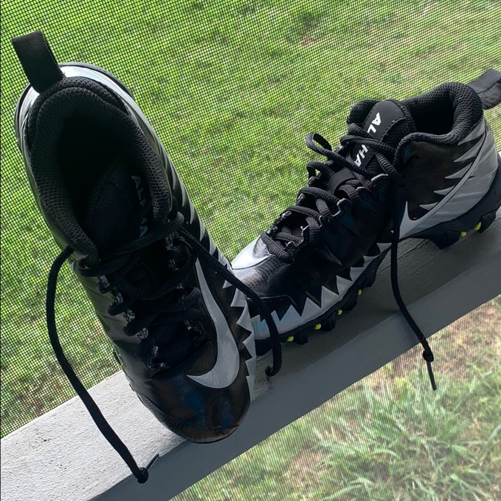 Football Cleats, black Nike Alphas